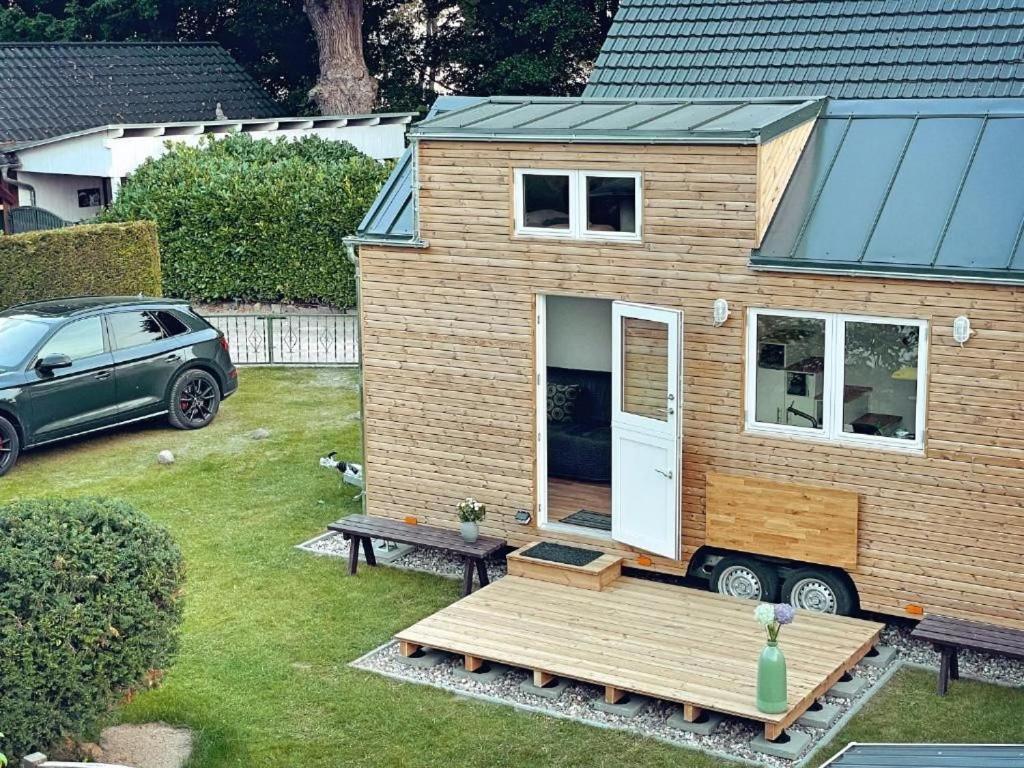 Tiny House Fleesensee Mit Eigenem Garten Und Nur Wenige Meter Vom Seeufer 고렌레빈 외부 사진